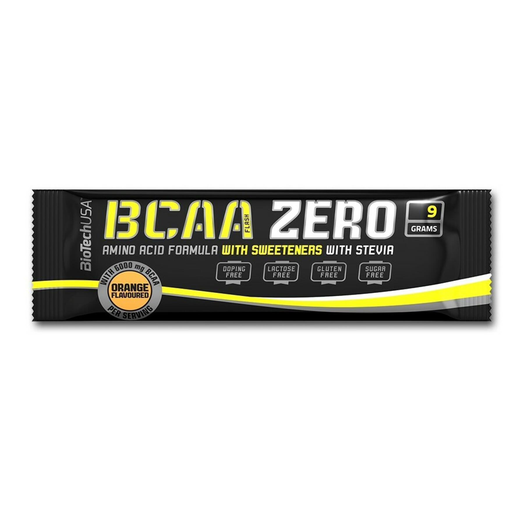 50er Pack Beutel mit Aminosäuren Biotech USA bcaa zero - Pasteque - 9g
