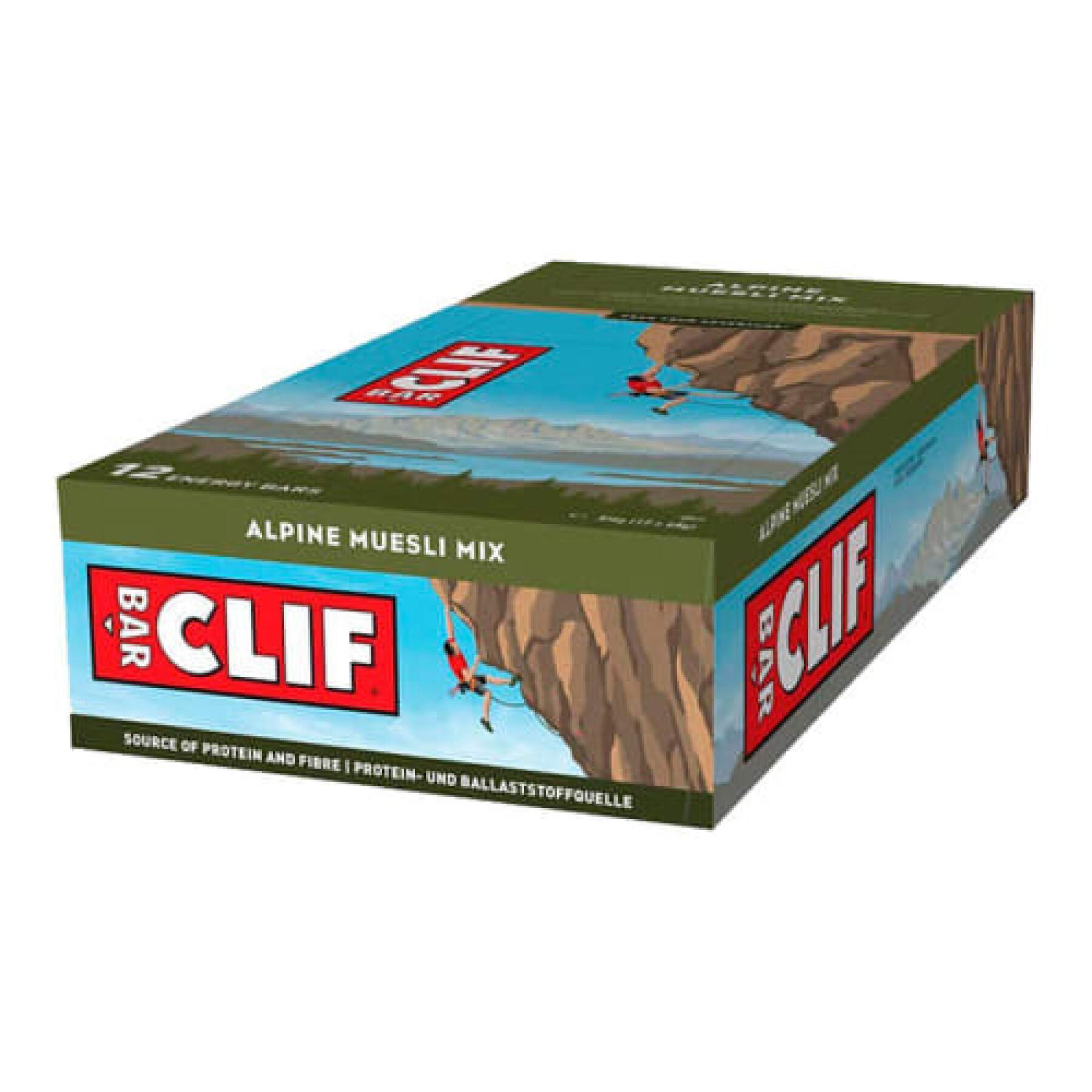Eiweißriegel Clif Bar Alpine muesli mix (x12)