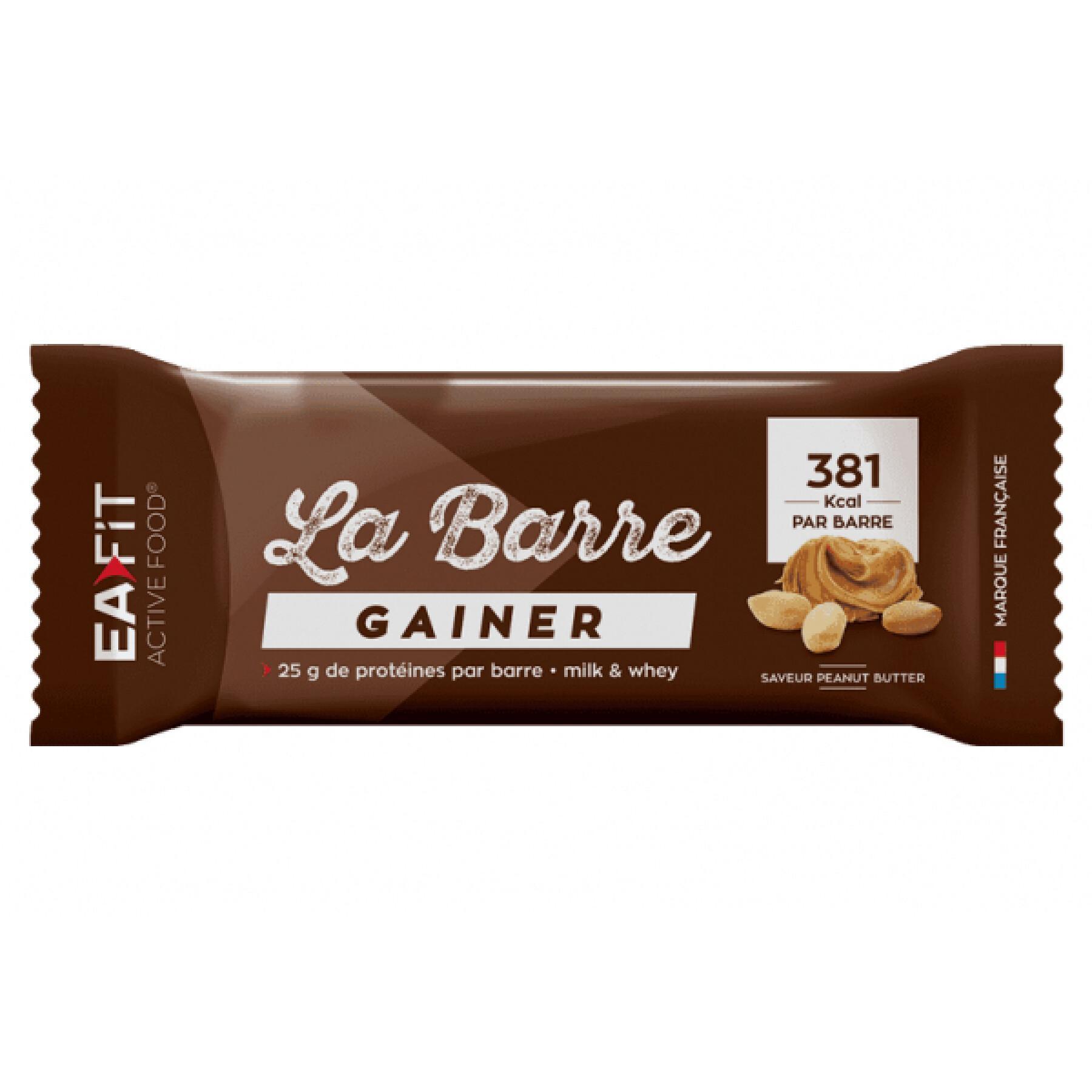 Barre Gainer EA Fit x16 Beurre de cacahuète 