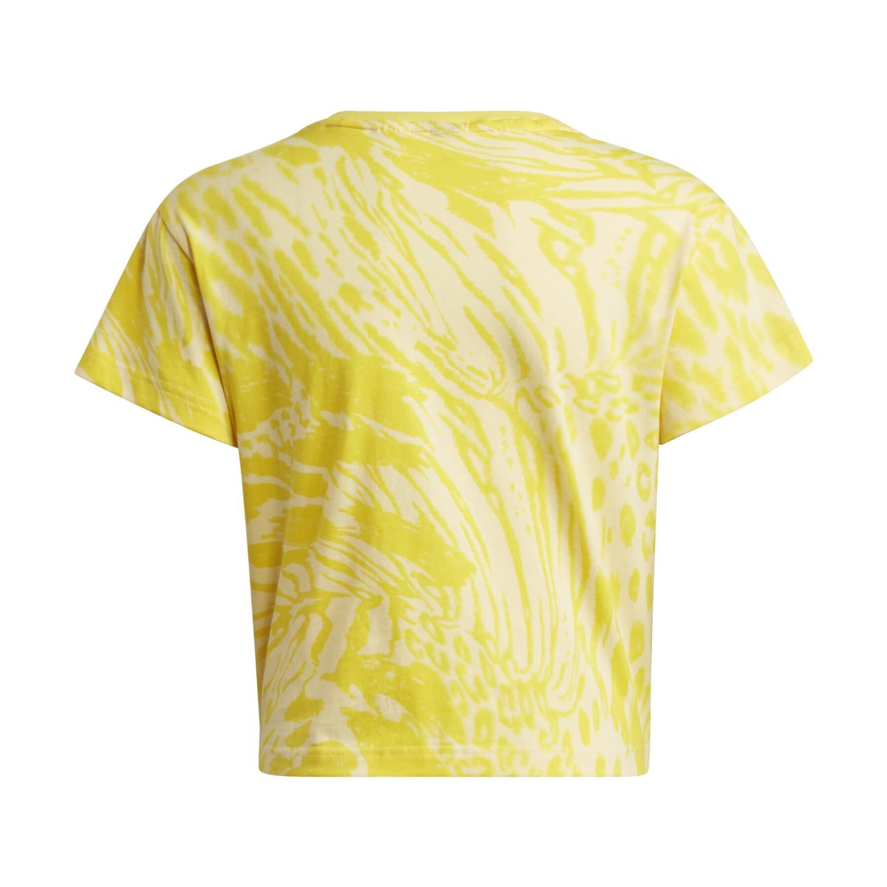 Reguläres T-Shirt aus Baumwolle mit Hybrid-Tier-Print, Mädchen adidas Future Icons