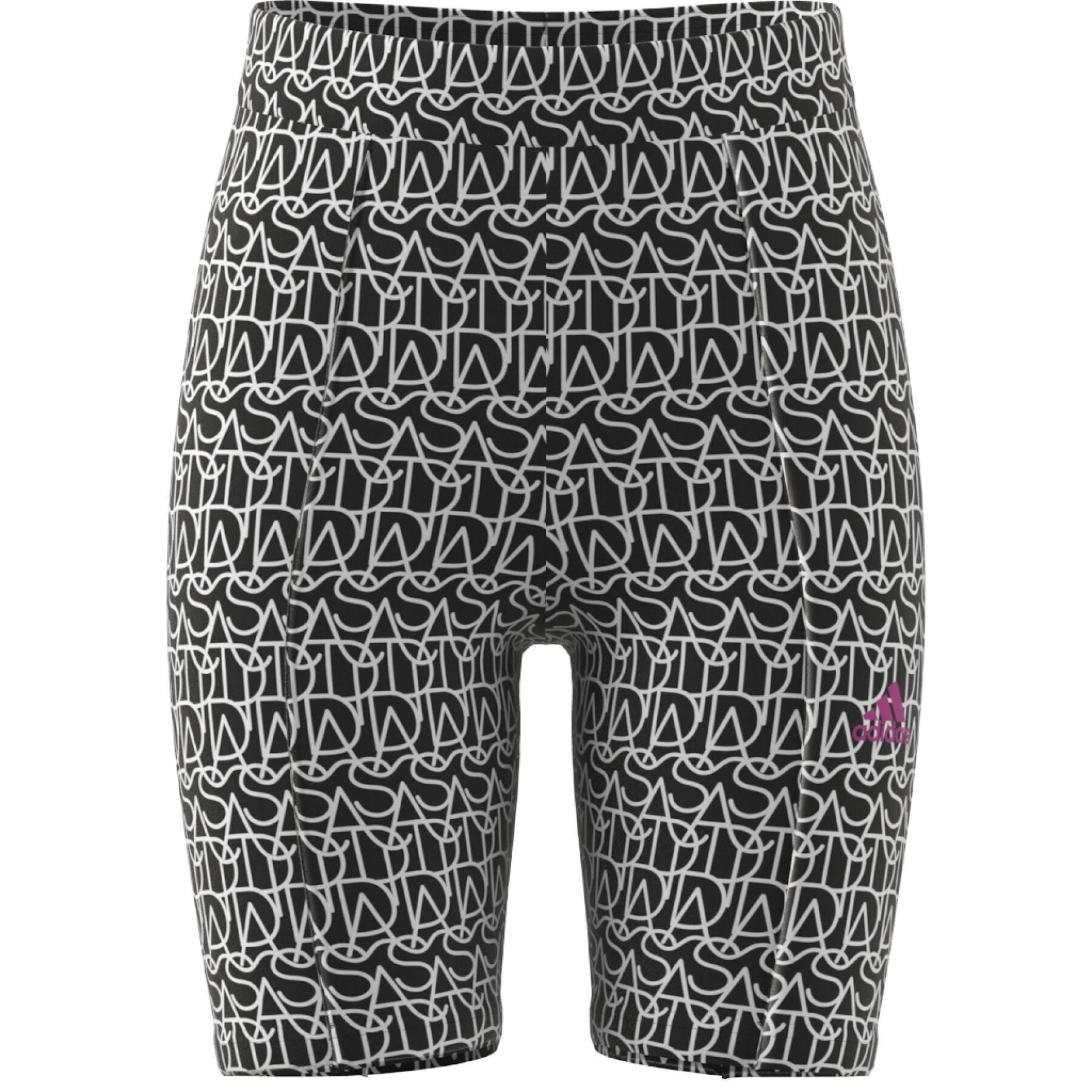 Bedruckte Baumwoll-Shorts für Mädchen adidas Brand Love Biker