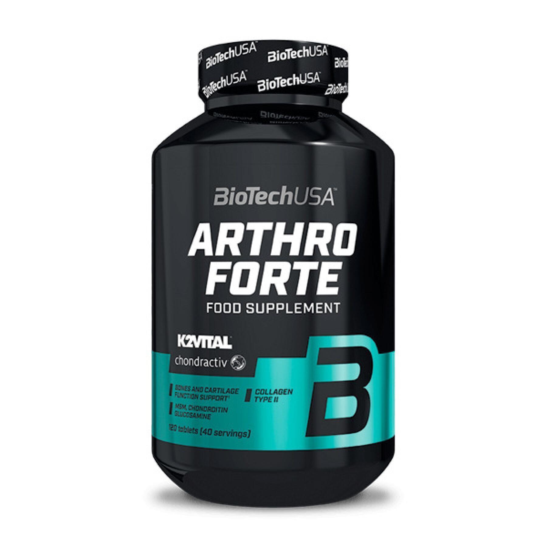 Topf mit Nahrungsergänzungsmitteln 120 Tabletten Biotech USA Arthro Forte