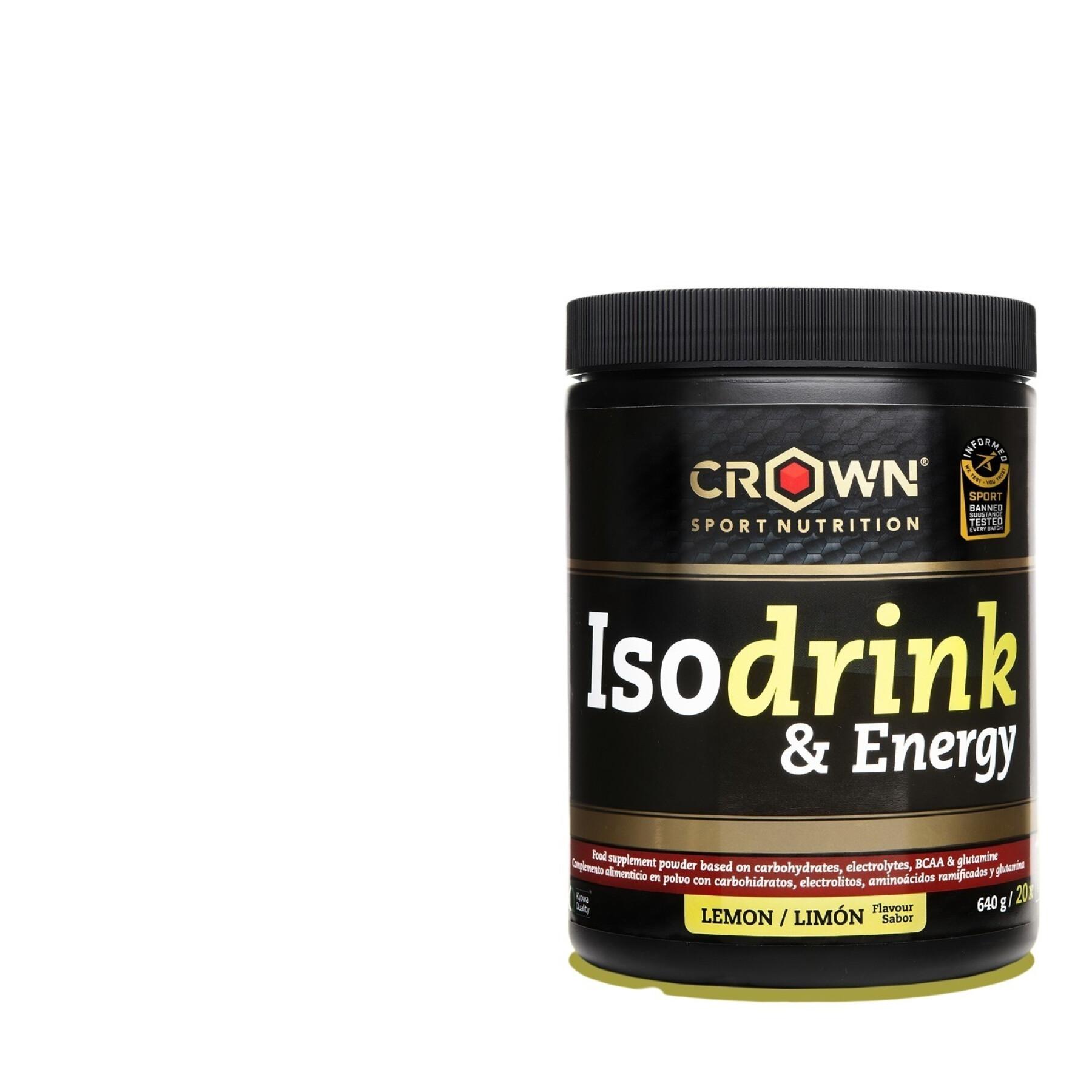 Energy-Drink Crown Sport Nutrition Isodrink & Energy informed sport - citron - 640 g