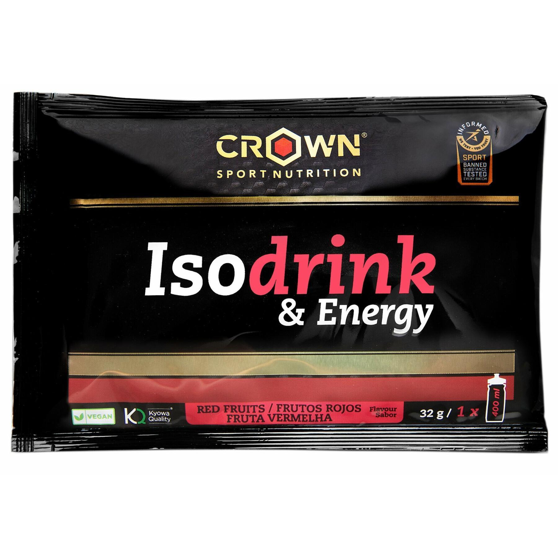 Energy-Drink Crown Sport Nutrition Isodrink & Energy informed sport - fruits rouges - 32 g