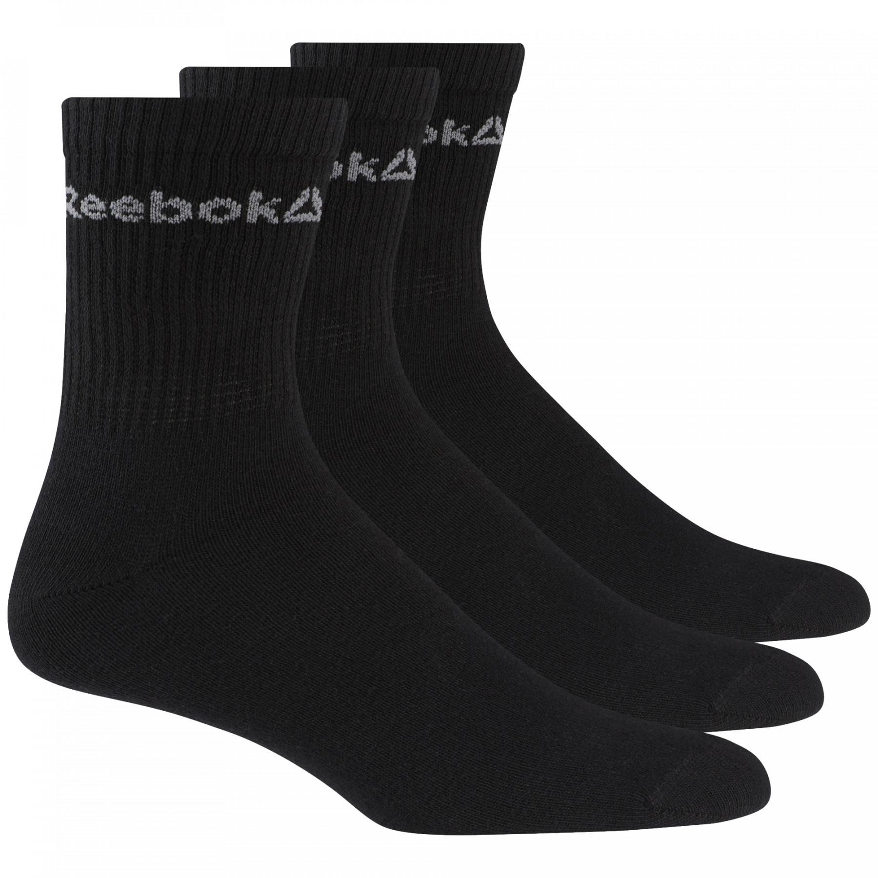 3 Paar Mid-Rise-Socken Reebok Active Core