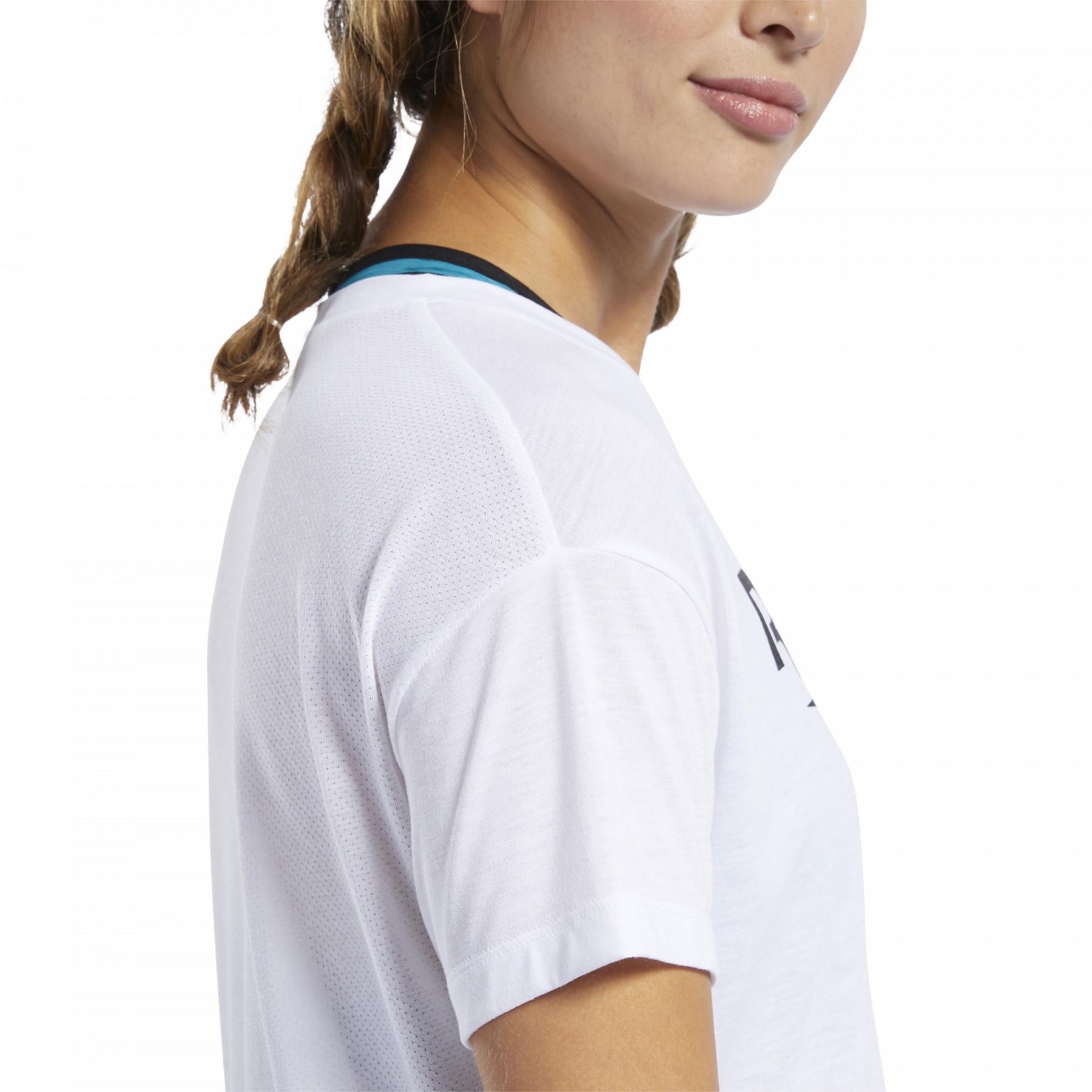 Frauen-T-Shirt Reebok Workout Ready Supremium Logo
