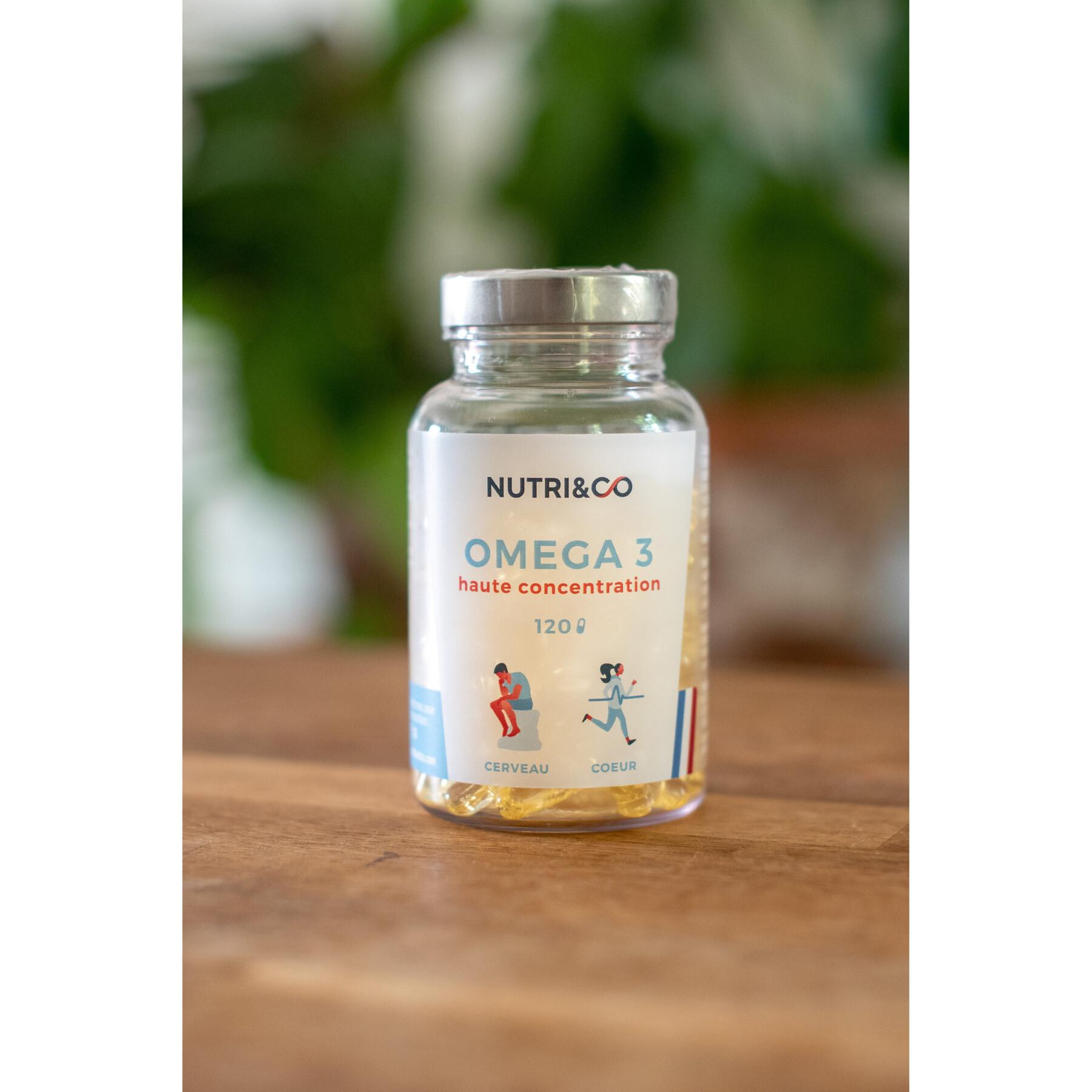 120 Omega-3-Kapseln Wildfischöl Nutri&Co