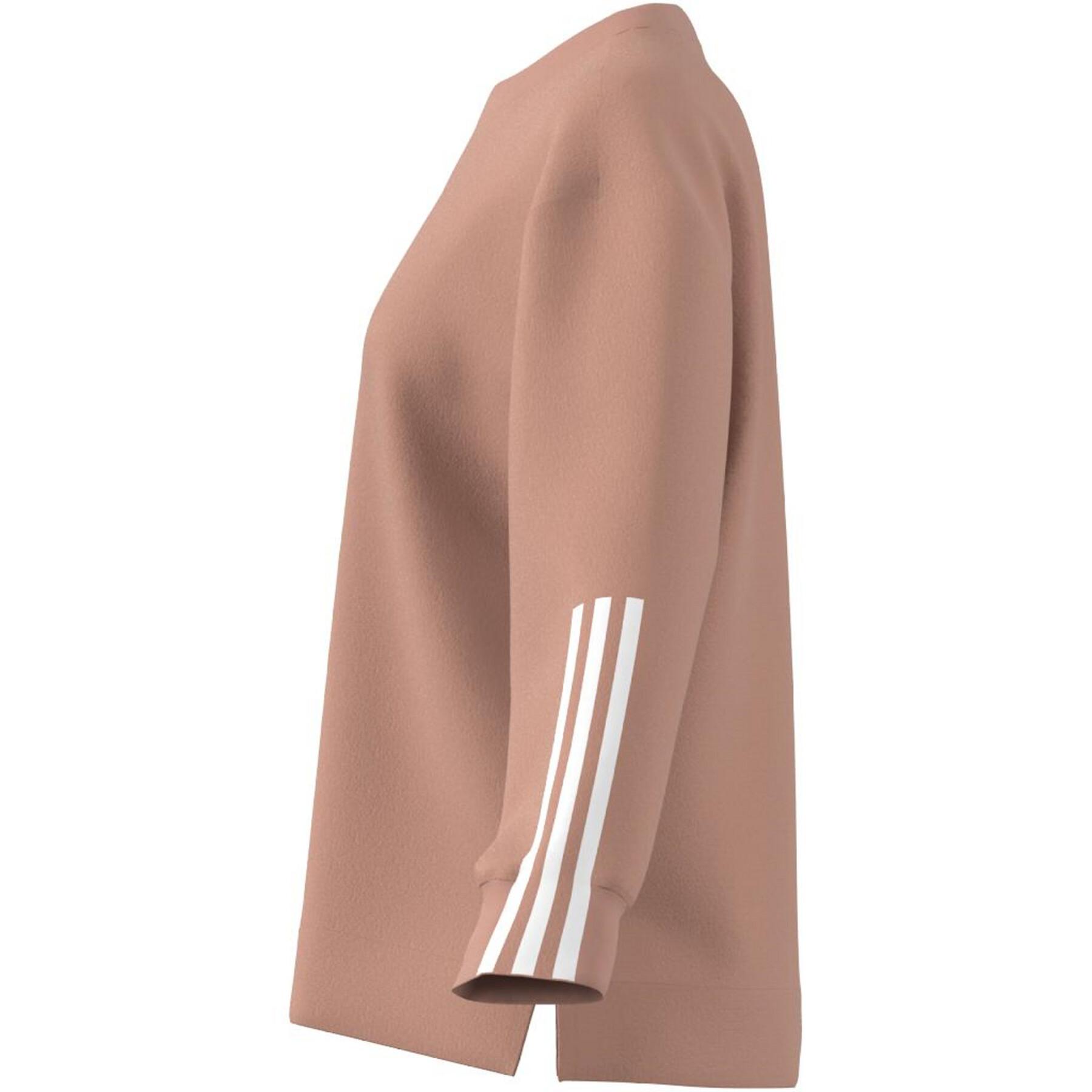 Sweatshirt Rundhalsausschnitt Frau adidas Essentials Relaxed 3-Stripes