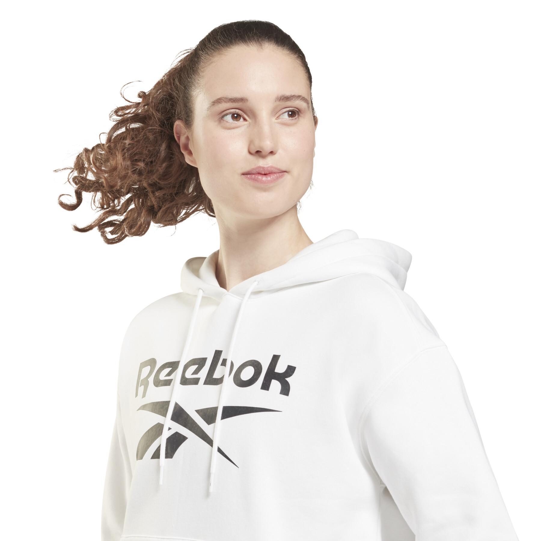 Damen-Kapuzenpulli Reebok Identity Logo Fleece Pullover