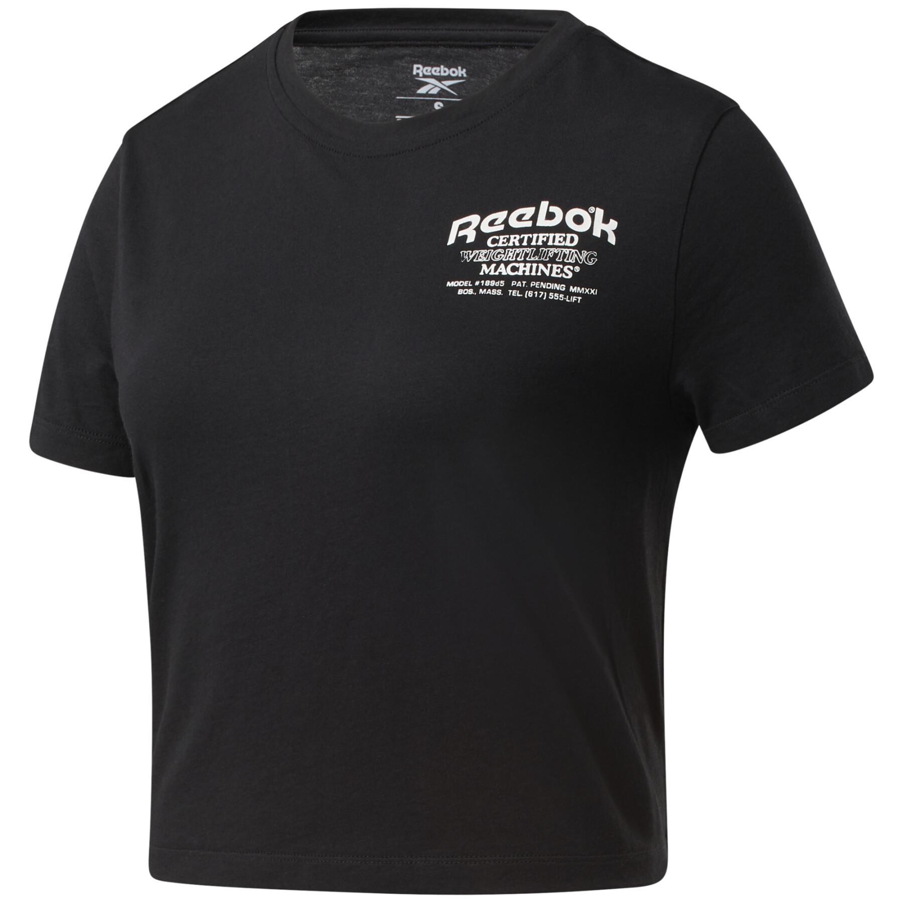 Damen-T-Shirt Reebok TE OS Graphic- Crop
