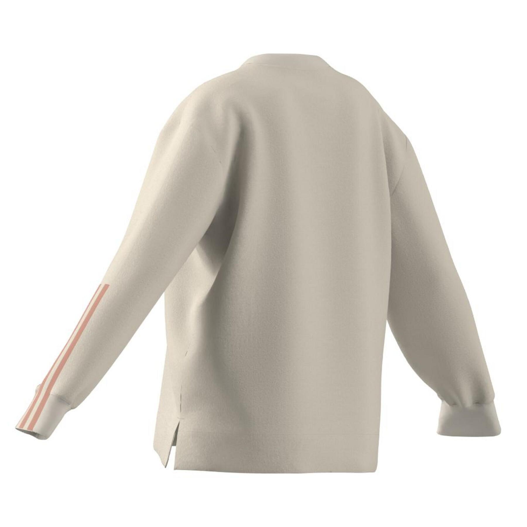 Sweatshirt Rundhalsausschnitt Frau adidas Essentials Relaxed 3-Stripes