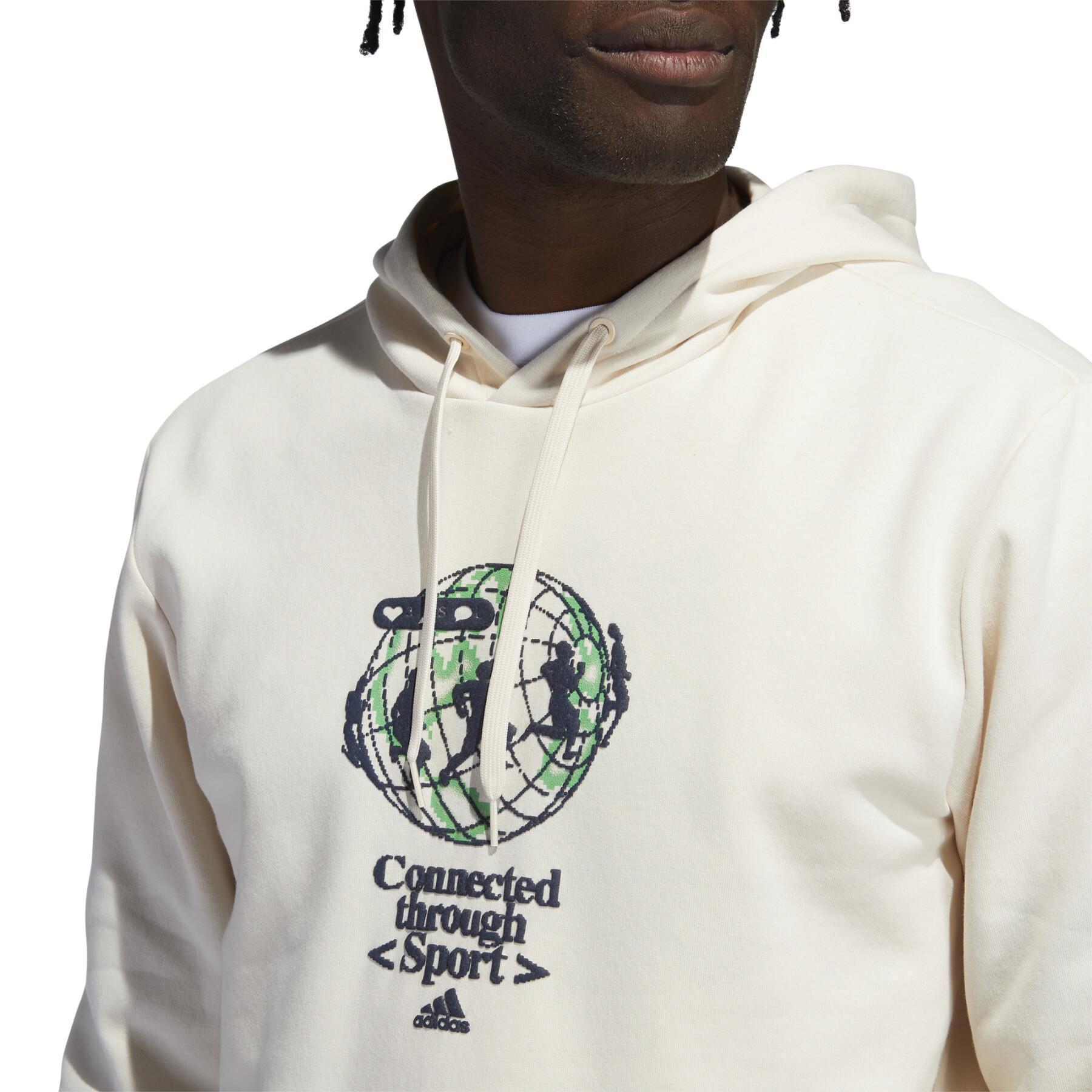 Sweatshirt mit Kapuze adidas Connected Through Sport Graphic