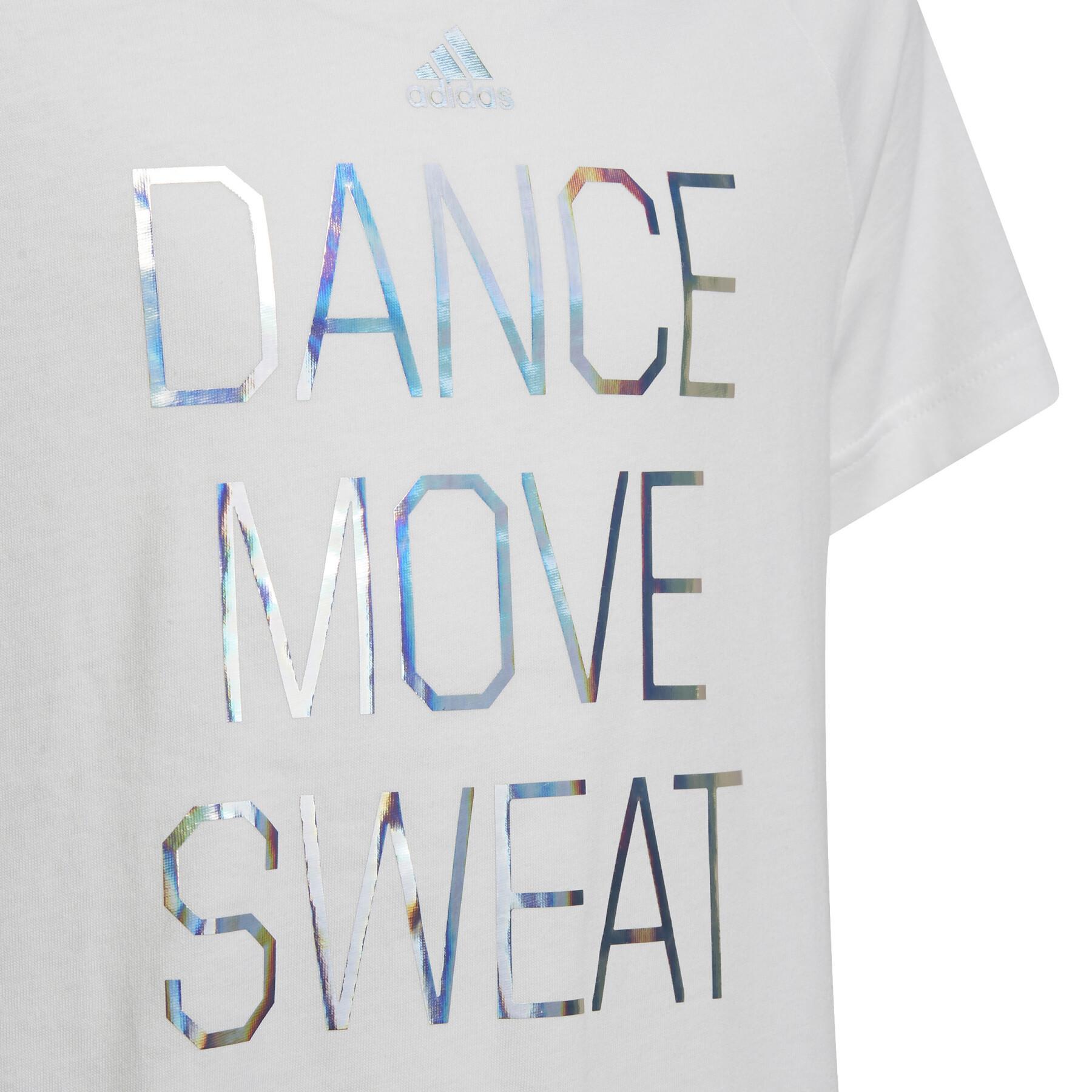 Mädchen-T-Shirt adidas Dance Metallic-Print