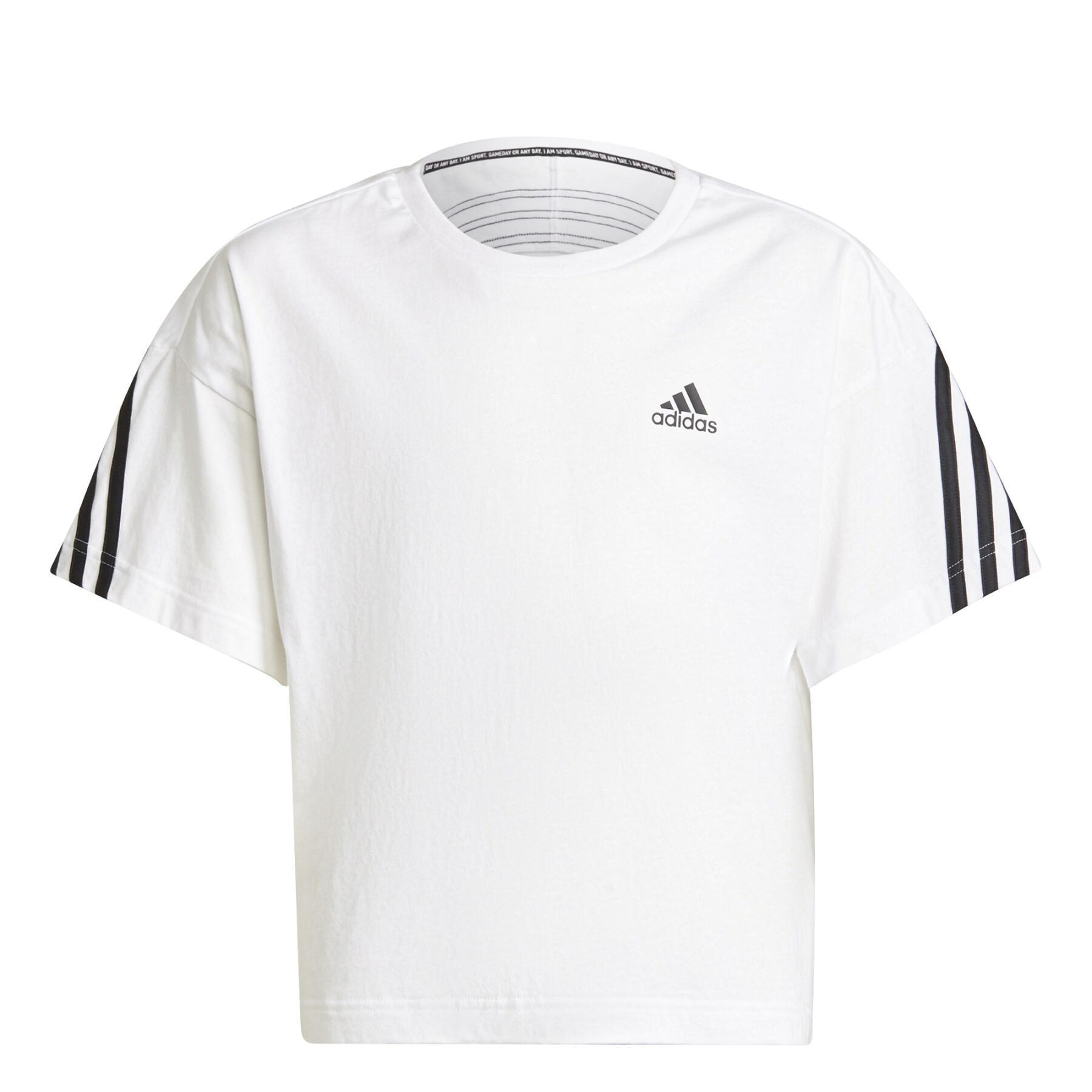 Mädchen-T-Shirt adidas Organic Cotton Future Icons Sport 3-Stripes Loose