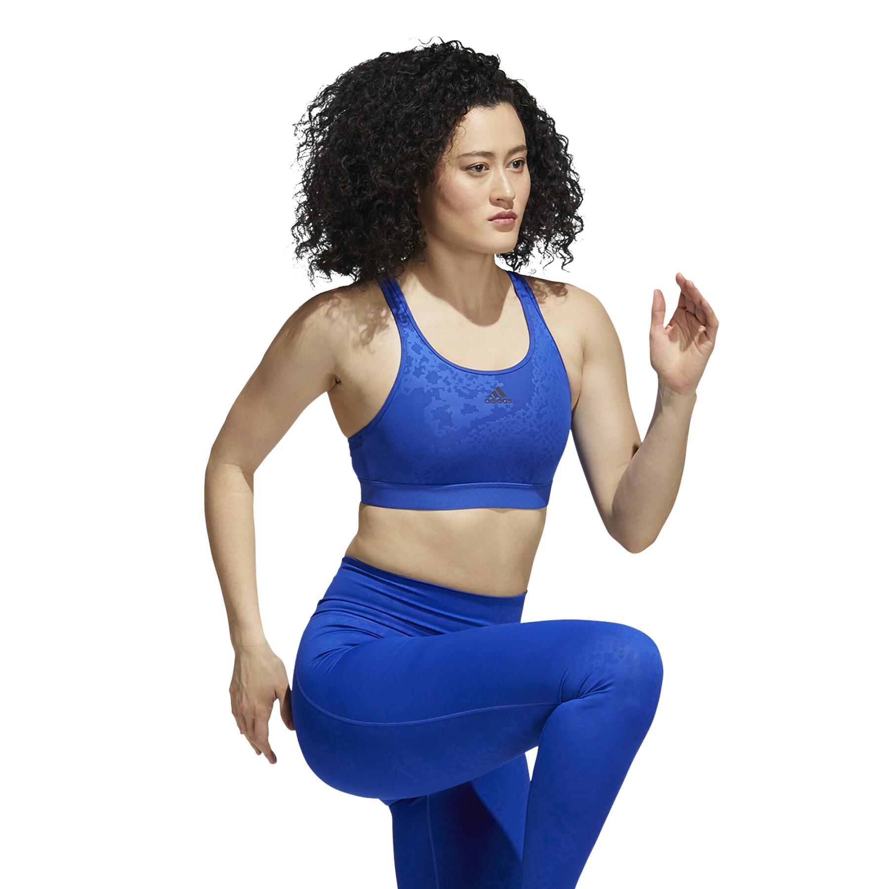 BH für Frauen adidas Believe This Medium-Support Lace Camo Workout