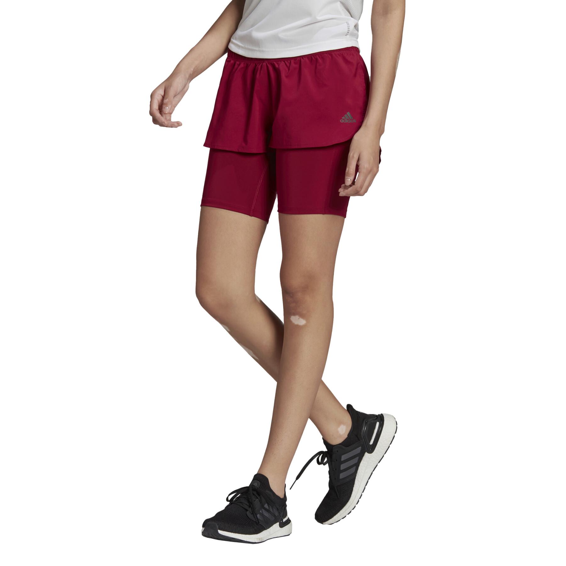 Shorts für Frauen adidas Run Icons 3bar 2in1 Running