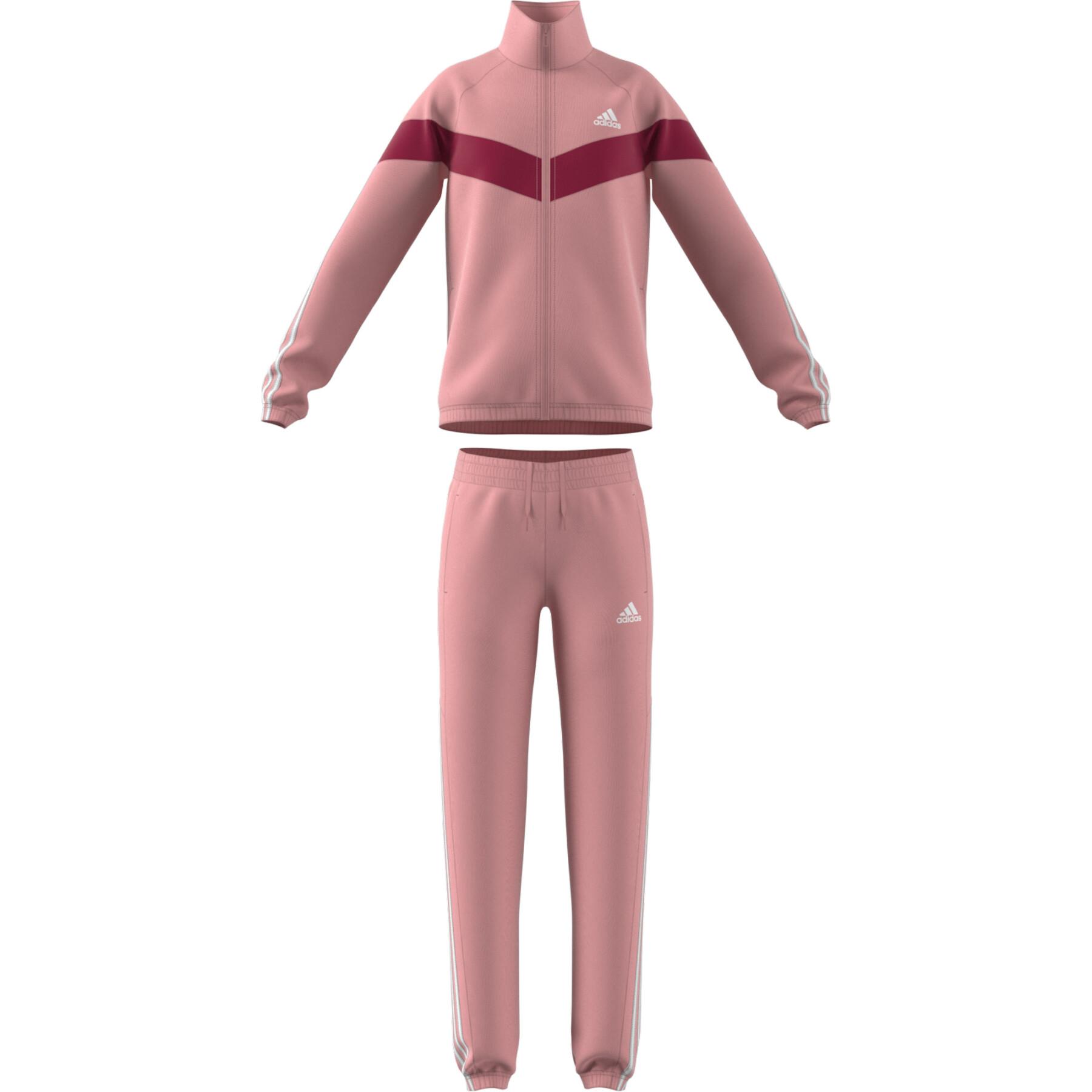 Mädchen-Trainingsanzug adidas AEROREADY Colorblock Polyester