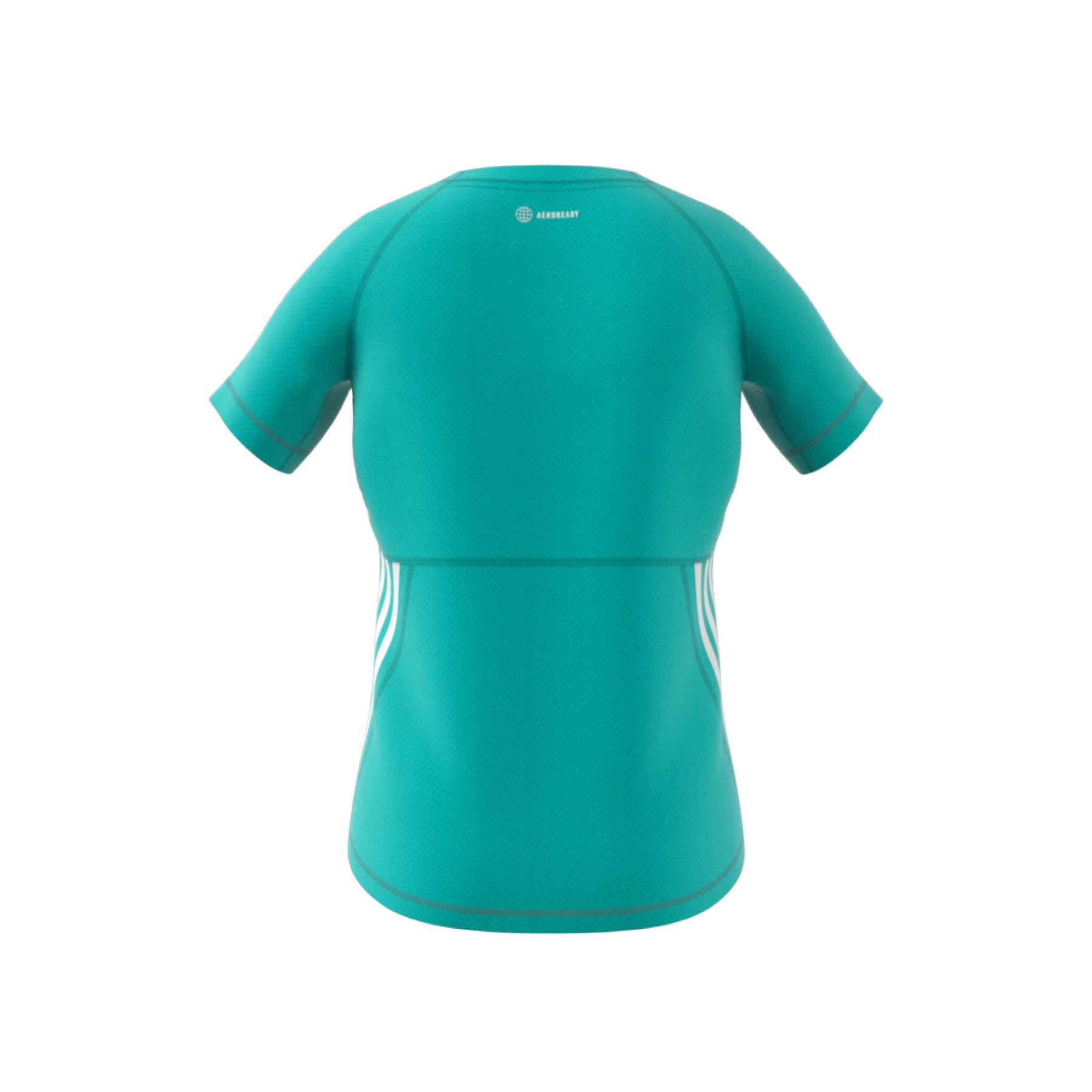 Mädchen-T-Shirt adidas Aeroready 3-Stripes