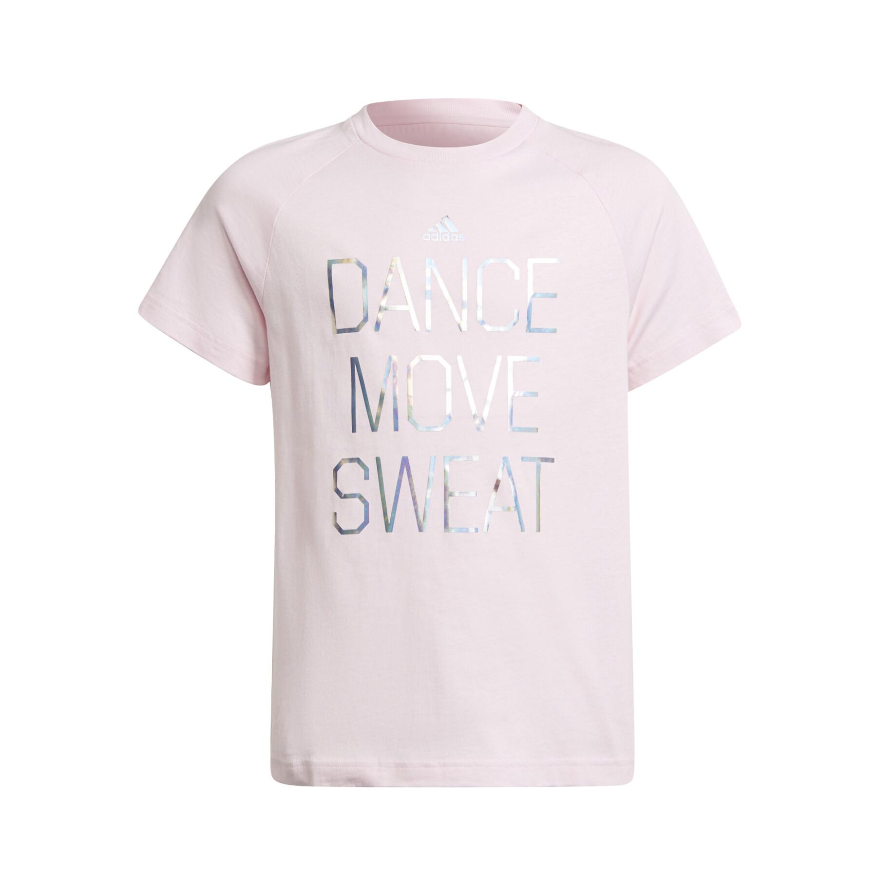 T-Shirt mit Metallic-Druck, Mädchen adidas Dance