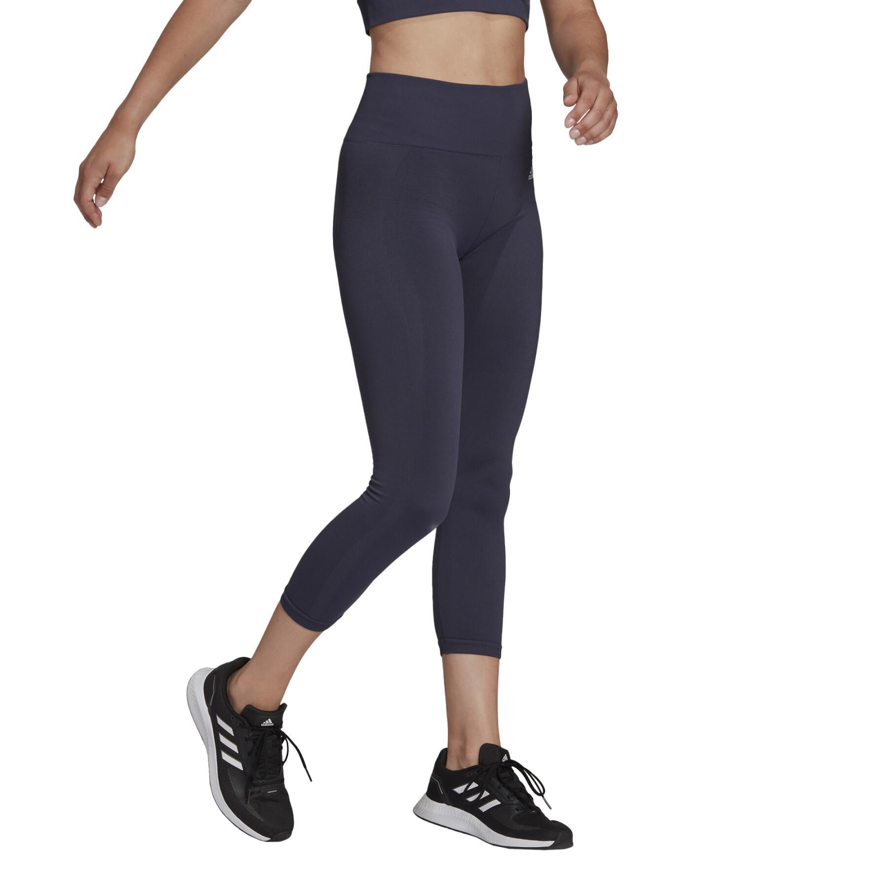 Leggings für Frauen adidas Aeroknit Yoga Seamless 7/8