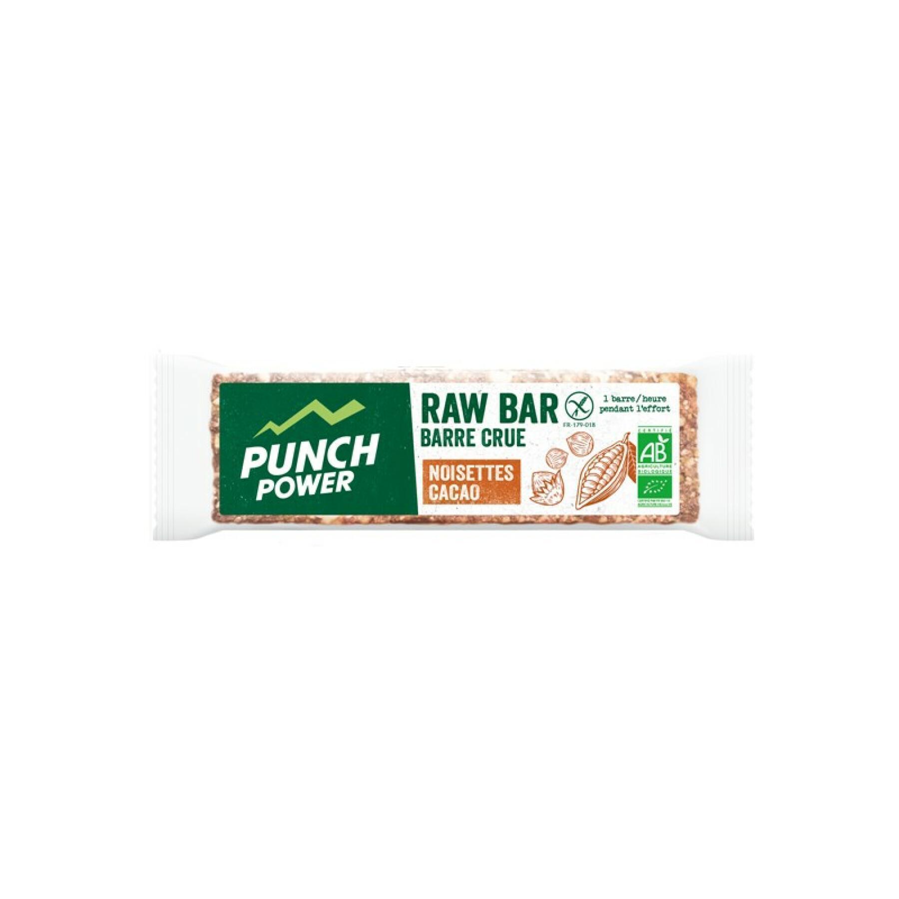 Anzeige von 20 Energiebalken Punch Power Rawbar Noisettes cacao