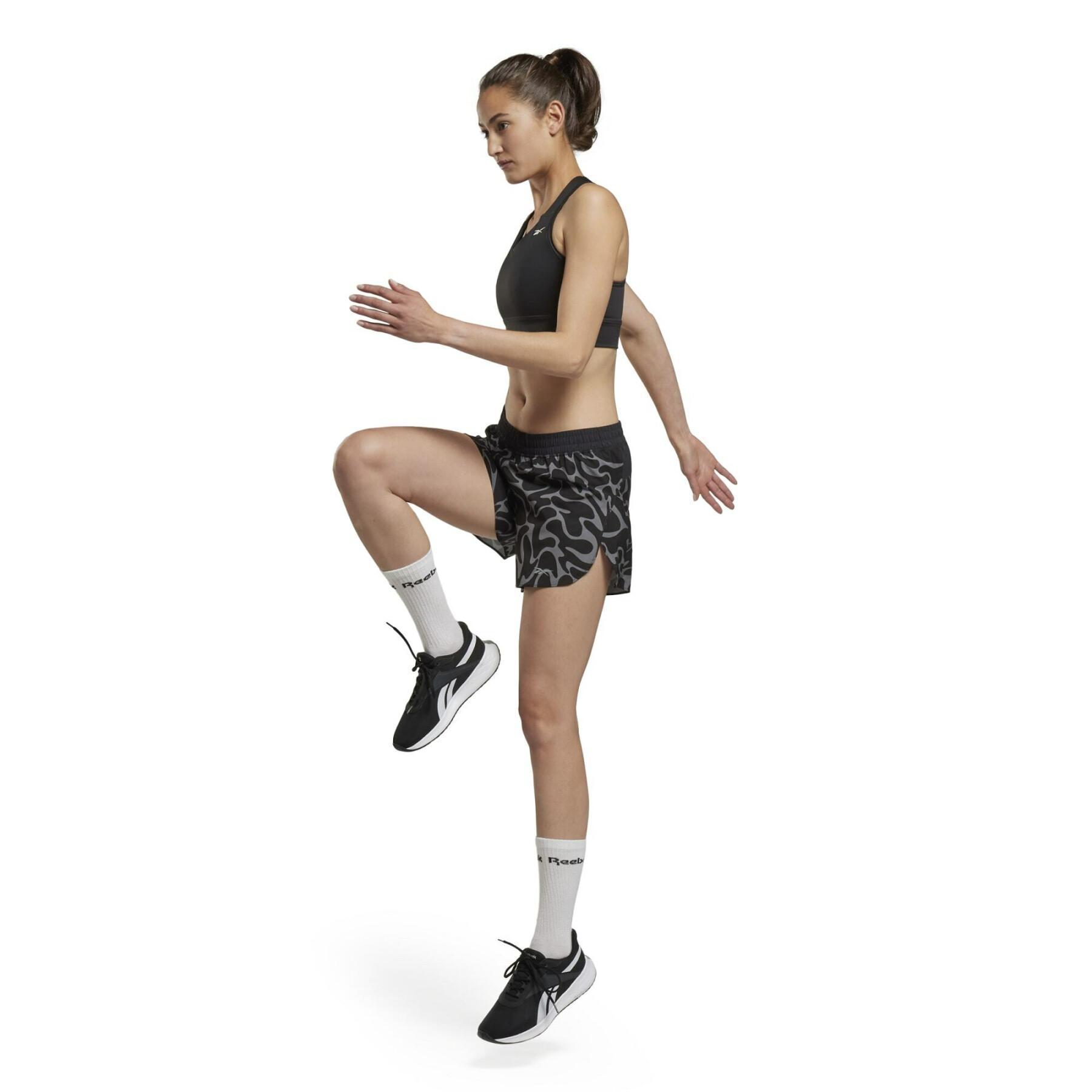Bedruckte Running-Shorts, Damen Reebok