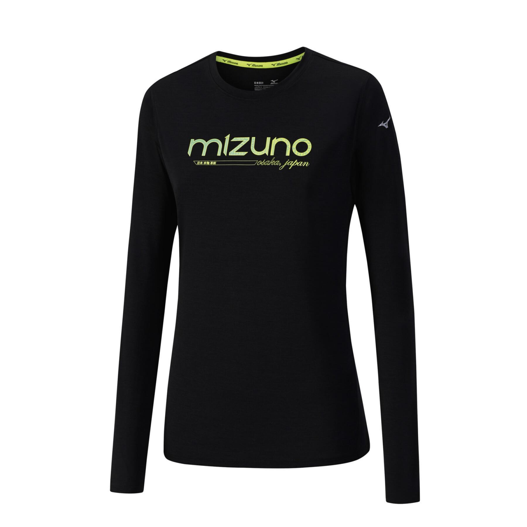 Langarm-T-Shirt für Frauen Mizuno impulse core graphic ls