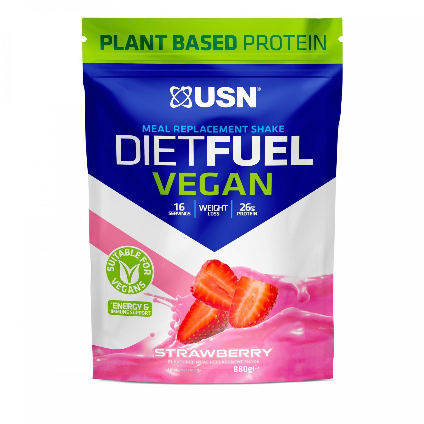 Protein Diet Fuel Vegan Erdbeere 880g