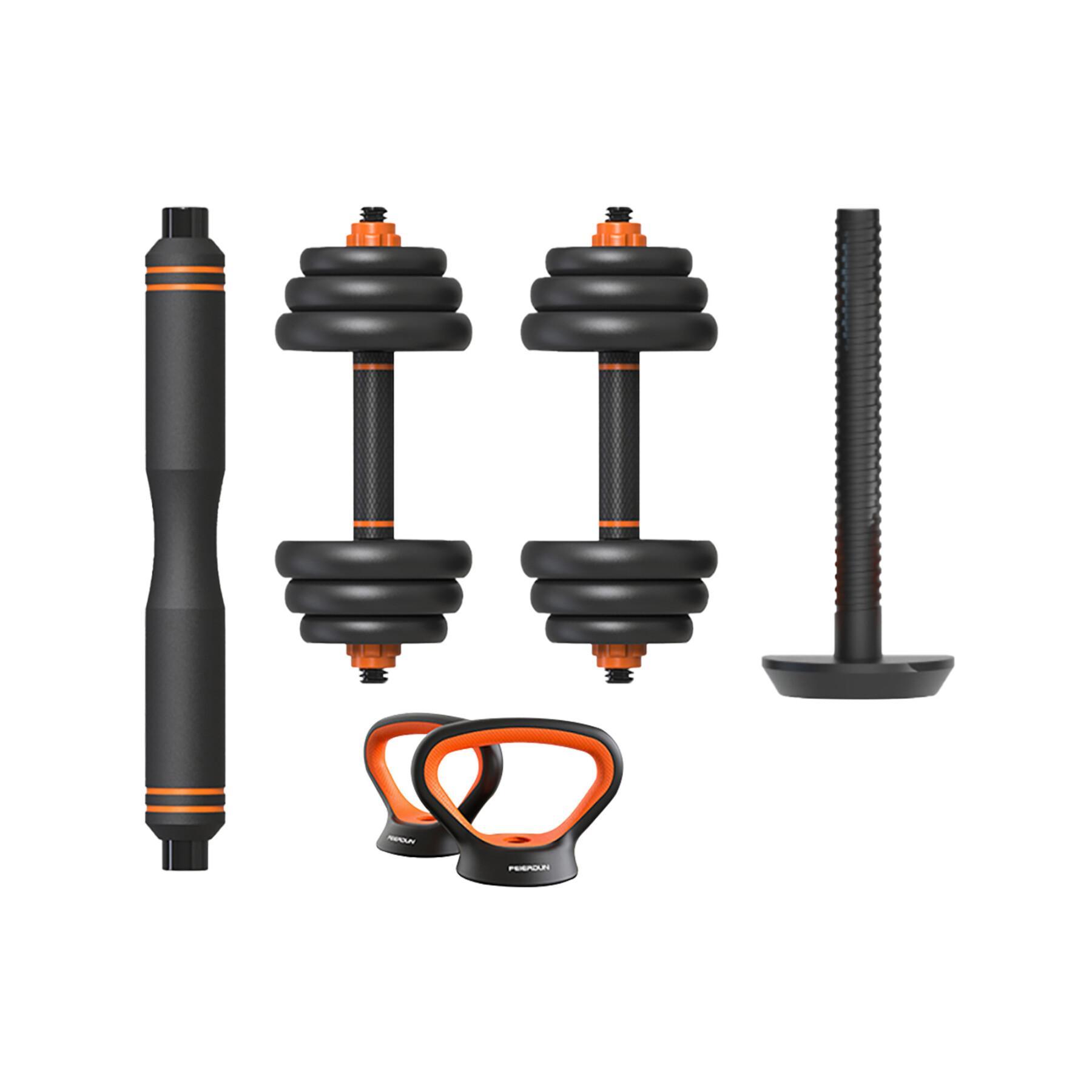 Smart Kit Hantel + Stange + Kettlebell + Sensor Xiaomi Fed 20 kg