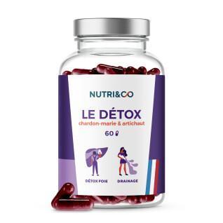 Complément alimentaire le Détox - Protection du Foie et Digestion - 60 gélules Nutri&Co