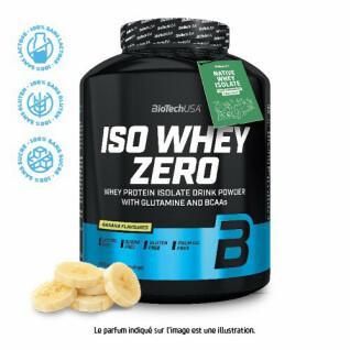 Topf mit Proteinen Biotech USA iso whey zero lactose free - Banane - 2,27kg