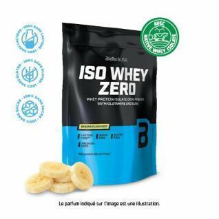 10er Pack Proteinbeutel Biotech USA iso whey zero Laktosefrei - Banane - 500g