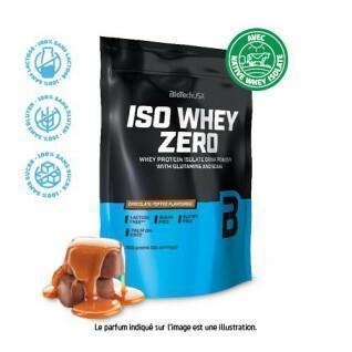 10er Pack Proteinbeutel Biotech USA iso whey zero Laktosefrei - Schokolade-caramel - 500g