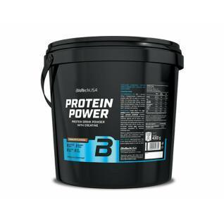 Proteineimer Biotech USA power - Fraise-banane - 4kg (x2)