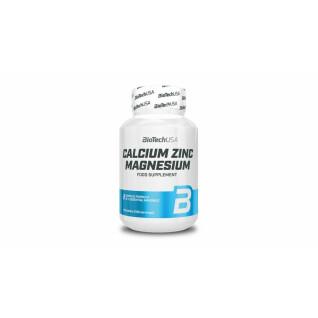 12er Pack Vitamintöpfe Kalzium Zink Magnesium Biotech USA - 100 Comp
