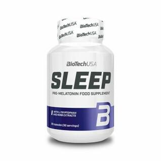 Set mit 12 Vitamingläsern Biotech USA sleep - 60 Gélul