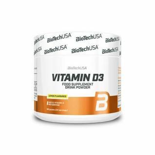 Set mit 6 Gläsern Vitamin d3 Biotech USA -Citron-150g