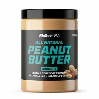 Topf mit Erdnussbutter-Snacks Biotech USA - Crunchy 1 kg