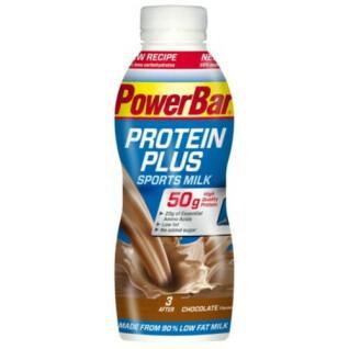 Trinken Sie PowerBar ProteinPlus Sports Milk RTD - Chocolate (12 X500ml)