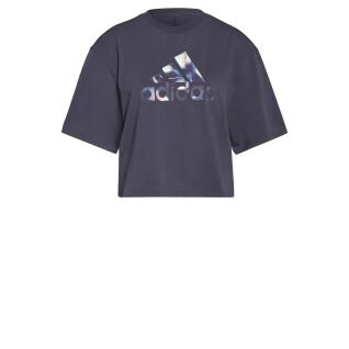 Damen-T-Shirt adidas You For You Cropped Logo