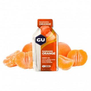 Packung mit 24 Gelen Gu Energy mandarine/orange