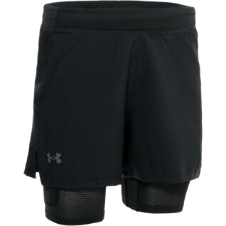 2 in 1 Laufshort Under Armour Iso-Chill