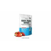 10er Pack Beutel mit 100 % reinem Molkeprotein Biotech USA - Erdbeere - 454g