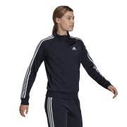 Eng anliegende warme 3-Streifen-Trainingsjacke Frau adidas Primegreen Essentials