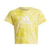 Reguläres T-Shirt aus Baumwolle mit Hybrid-Tier-Print, Mädchen adidas Future Icons