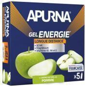 5er-Pack Energiegele Langstrecke Grüner Apfel +2h Anstrengung Apurna
