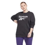 Sweatshirt Rundhalsausschnitt Frau Reebok Identity Logo French Terry (Grandes tailles)
