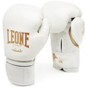 Schwarze und weiße Boxhandschuhe Leone 16 oz