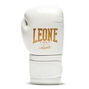 Schwarze und weiße Boxhandschuhe Leone 10 oz