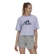 Frauen-T-Shirt adidas You for You Cropped Logo